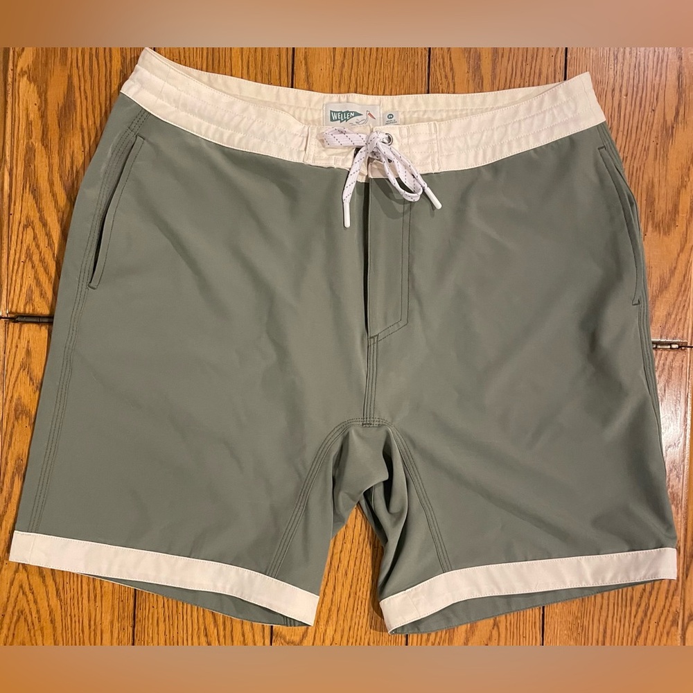 Wellen ‘66 Stretch Boardshort, size 34, Tobala Green